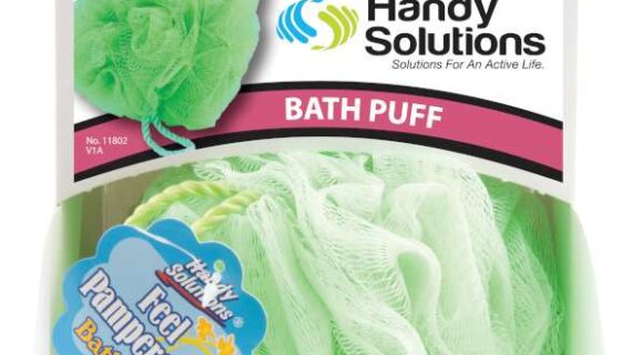 Bath Puffs in Dispenser - 6 Count