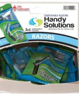 Razor Shave Blades 3 pk - 12 packs in Dispenser