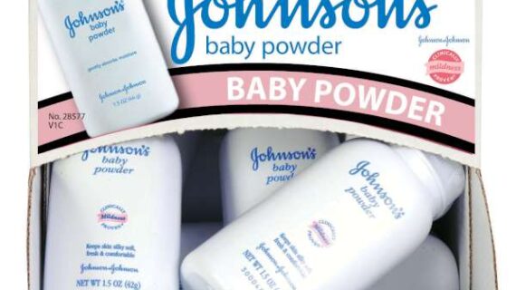 J & J Baby Powder 1.50 oz in Dispenser - 12 Count