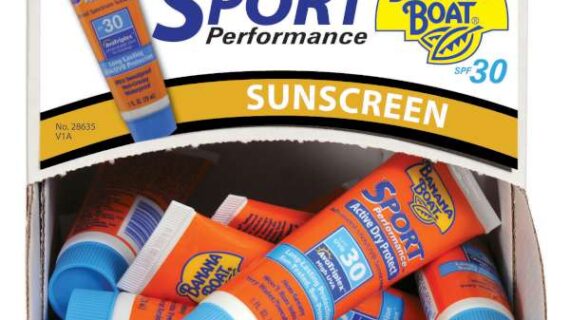 Banana Boat Sports Sunscreen SPF 30  1oz., Suntan Sun Tan Dispenser