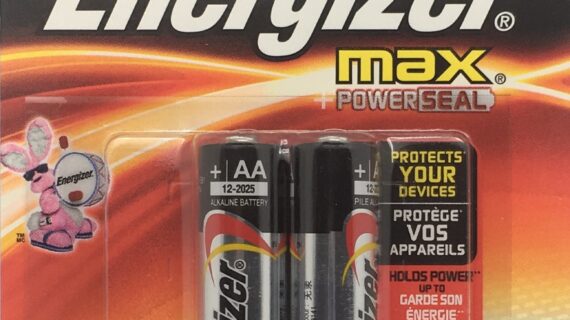 AA 2 pk Batteries Energizer Max