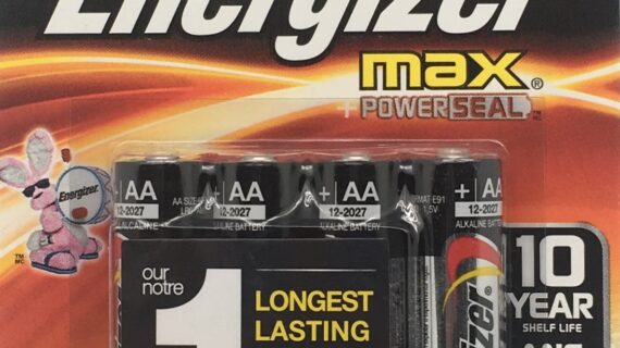 AA 4 pk Batteries Energizer Max