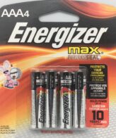 AAA 4 pk Batteries Energizer Max