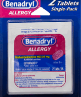 Benadryl Blister