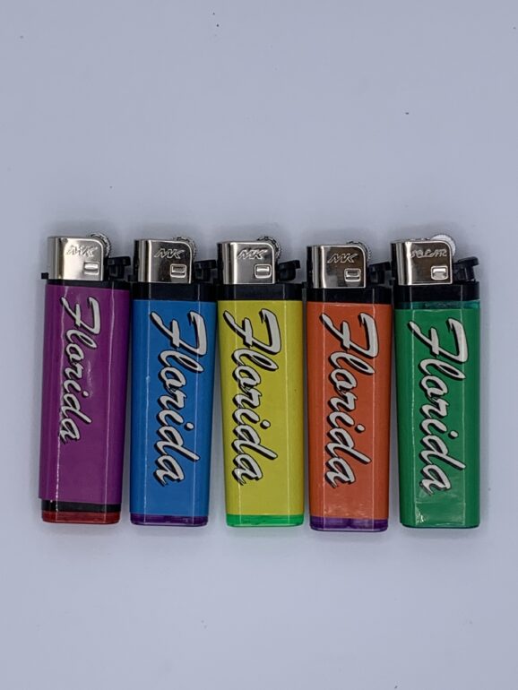 Florida Disposable Lighters 5 Asst. Colors - in 50 pc. Display