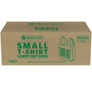 Small T-Shirt Carry-Out Bags (2,000 ct.)