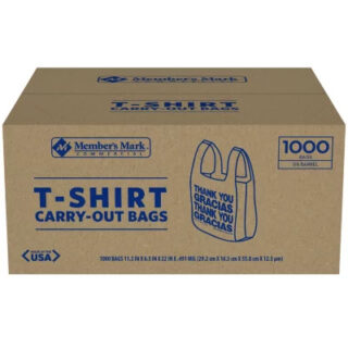 Gift Store Carry-Out Bags - White