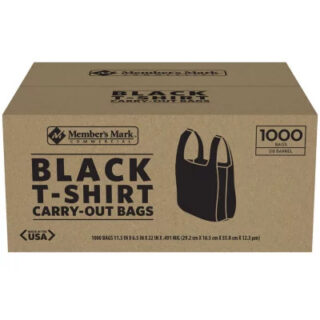Gift Store Carry-Out Bags - Black