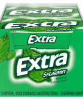 Extra Spearmint Sugar Free Chewing Gum (15 ct., 12 pks.)