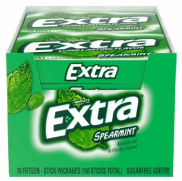 Extra Spearmint Sugar Free Chewing Gum (15 ct., 12 pks.)