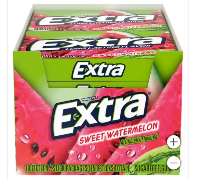 Extra Sweet Watermelon Sugar-Free Gum (15 ct., 10 pks.)