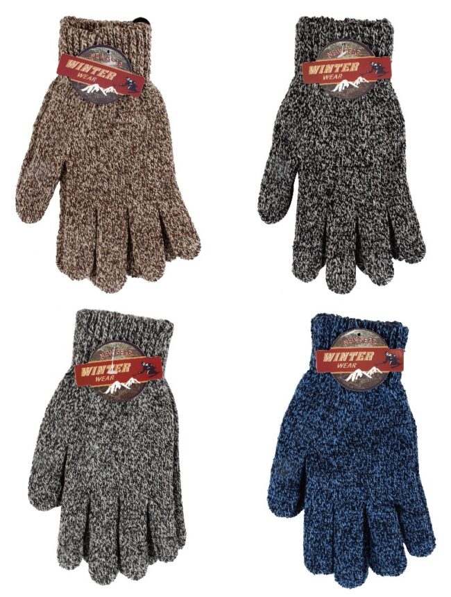 Men's / Unisex Winter Gloves 4 Asst. Colors