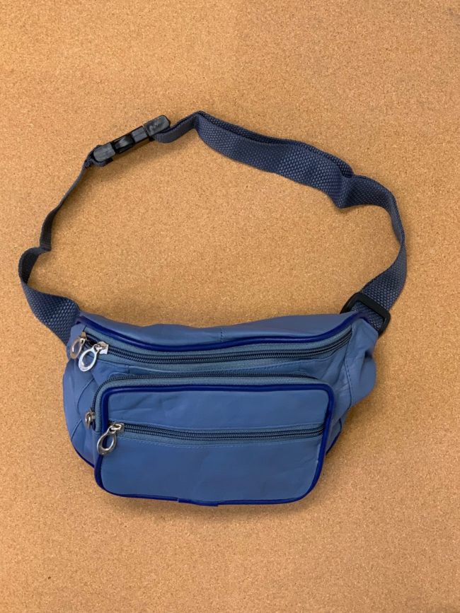 Fanny Packs - Sky Blue - Genuine Leather
