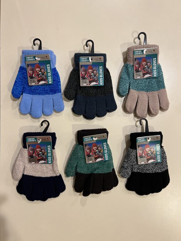 Kid's Winter Gloves 6 Asst. Colors