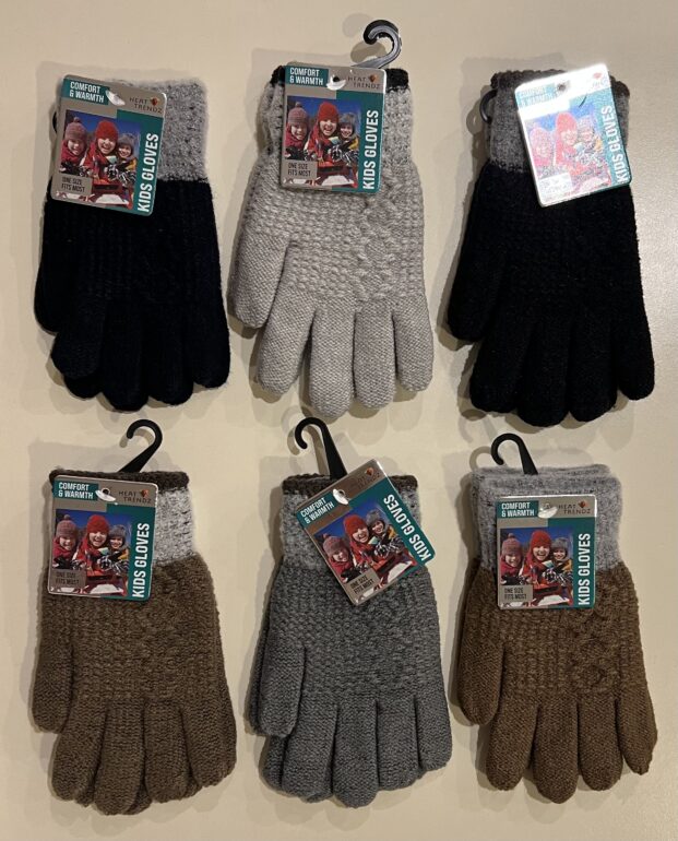 Kid's Winter Gloves 6 Asst. Colors