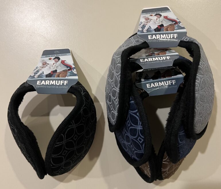 Men's / Unisex Ear Muffs 4 Asst. Colors