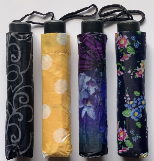 Umbrella and Poncho Rack - Fully Loaded.
