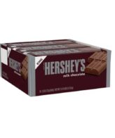 HERSHEY'S Milk Chocolate King Size Candy, Full Size, Bar 18 ct)