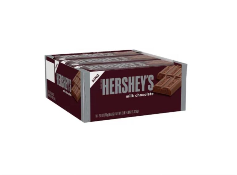 HERSHEY'S Milk Chocolate King Size Candy, Full Size, Bar 18 ct)