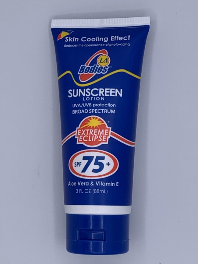 Bodies LA Sunscreen SPF 50  3oz. Tube, Suntan Sun Tan