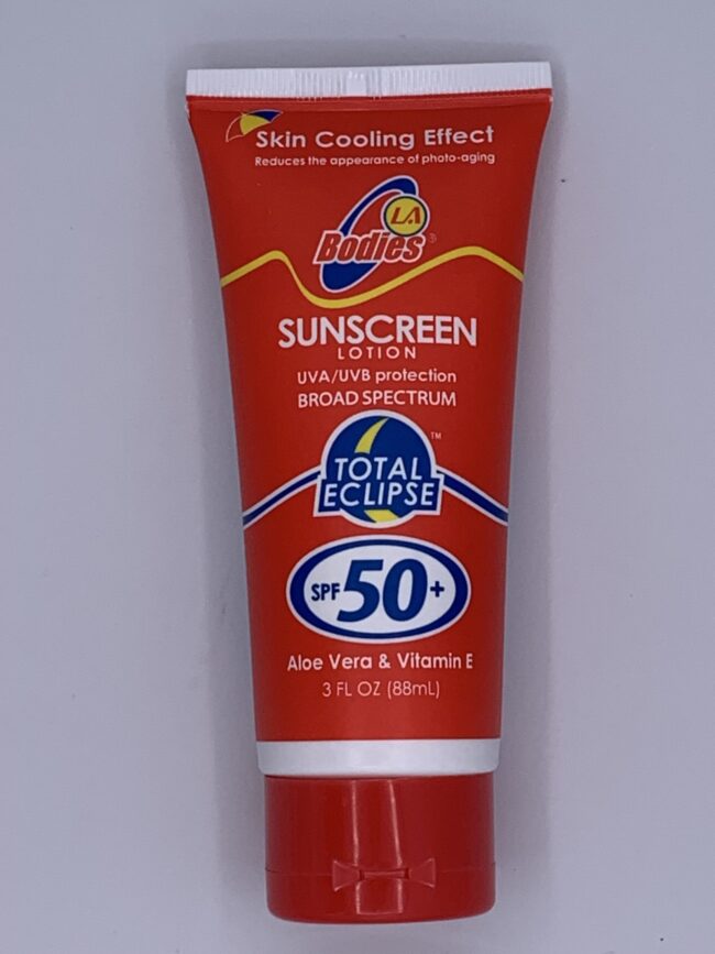 Bodies LA Sunscreen SPF 50  3oz. Tube, Suntan Sun Tan