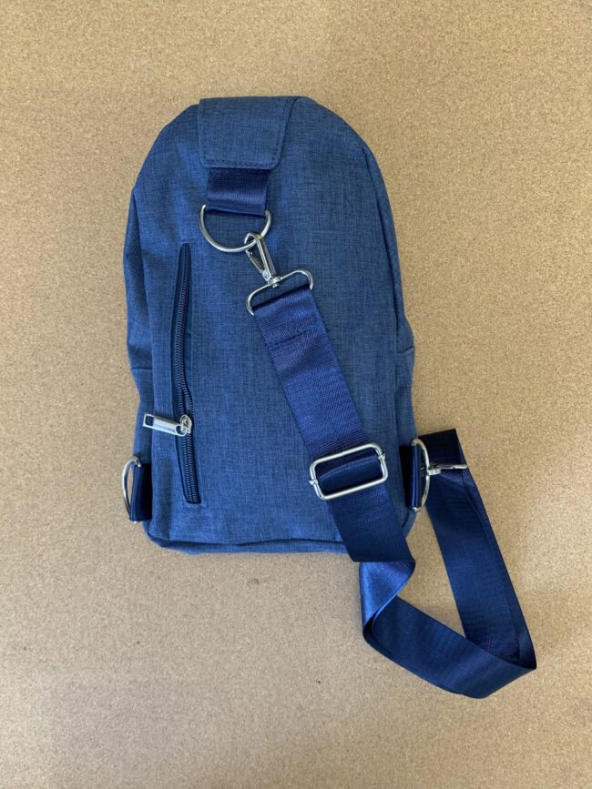 2 in 1 * Backpack & Cross Body Messenger Bag - Navy Color