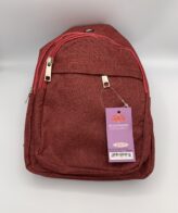 2 in 1 * Backpack & Cross Body Messenger Bag - Red Color