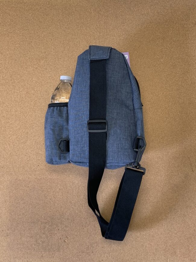 Messenger Bags Cross Body w/Bottle Holder - Heather Green Color - Unisex