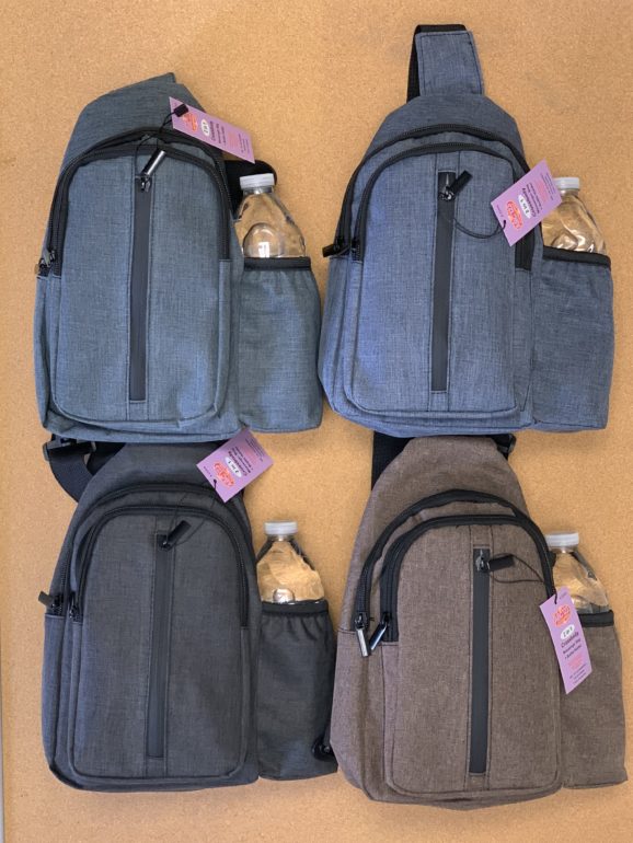 Messenger Bags Cross Body w/Bottle Holder - 4 Assorted Colors - Unisex