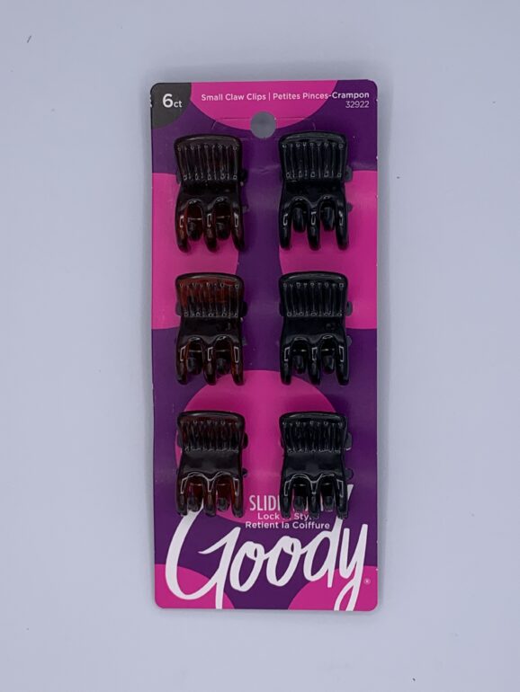 Goody - 6 Claw Clips Black & Brown