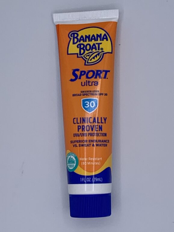 Banana Boat Sport Sunscreen SPF 30  1oz. Tube, Suntan Sun Tan
