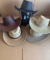 Cowboy Hats - Canvas Style - 6 Asst. Colors