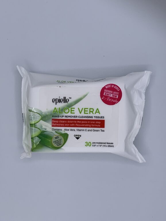 Aloe Vera Make-Up Remover Cleansing Tissues 30 ct., Suntan Sun Tan
