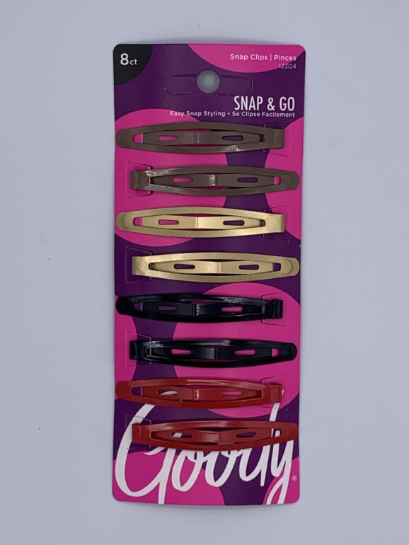 Goody - Snap & Go Contour Clip Oval Metal - 8 Pcs