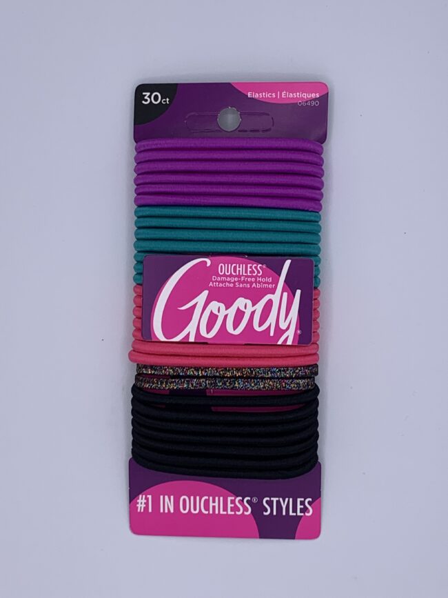 Goody's Brand 30 pc Assorted 4 Assorted Colors + 2 Bonus Elastics