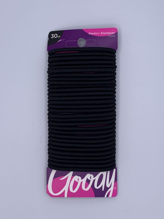 Goody - All Black - 30 Ouchless No-Metal Elastics