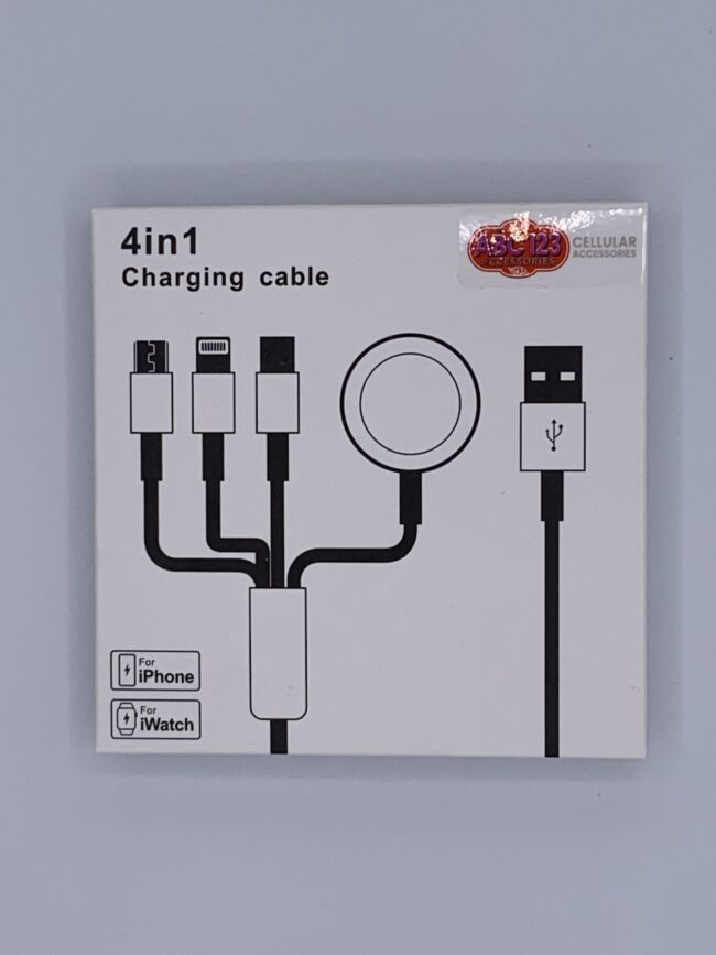 4 IN 1  Magnetic Charger Cable Universal for iPhone, Android, Samsung Type C & Apple Watch