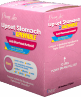 Upset Stomach Relief Chewable Anti-Diarrheal / Antacid - Pink Dispenser