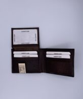 Bi-Fold Men's Leather Wallet - Black