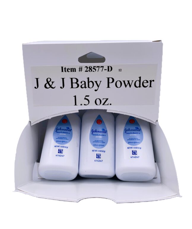 J & J Baby Powder 1.5 oz. Dispenser - 12 Count