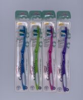 Toothbrush Adult - Asst. Colors, Blue, Green, Pink & Purple. Anti-slip Handle Dental