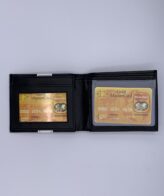 Bi-Fold Men's Genuine Leather Wallet - Color Black