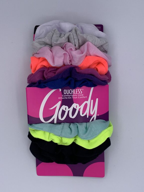 Goody's Brand 12 pc Assorted Color Scrunchies - No Metal - Ouchless