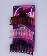 Goody - 3 Claw Clips Bow Tie Large -  3 Asst Colors