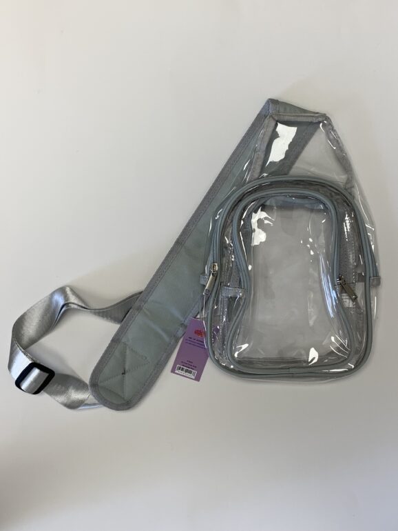 All Clear Cross Body Messenger Bag - Grey Color