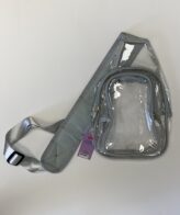 All Clear Cross Body Messenger Bag - Grey Color