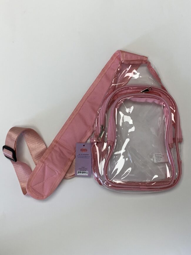 All Clear Cross Body Messenger Bag - Pink Color