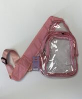 All Clear Cross Body Messenger Bag - Pink Color