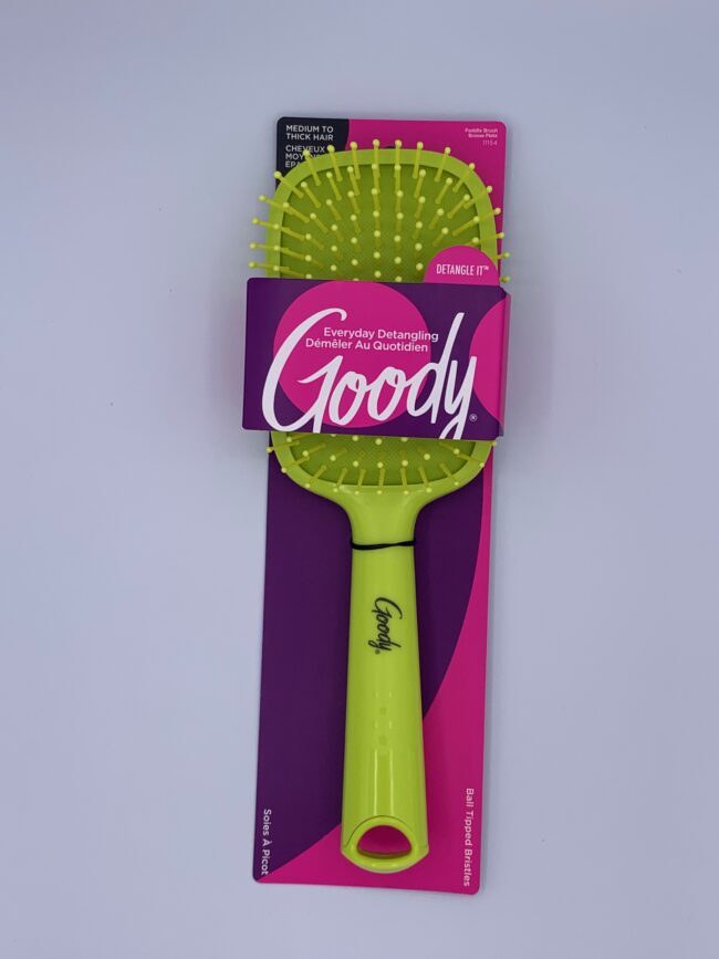 Goody Hair Brushes - Paddle w / Grip Handle - Ball Tipped Bristles