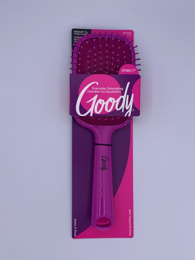 Goody Hair Brushes - Paddle w / Grip Handle - Ball Tipped Bristles